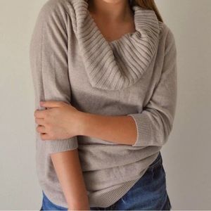 Express Cowl Neck Sweater Tan Size XS